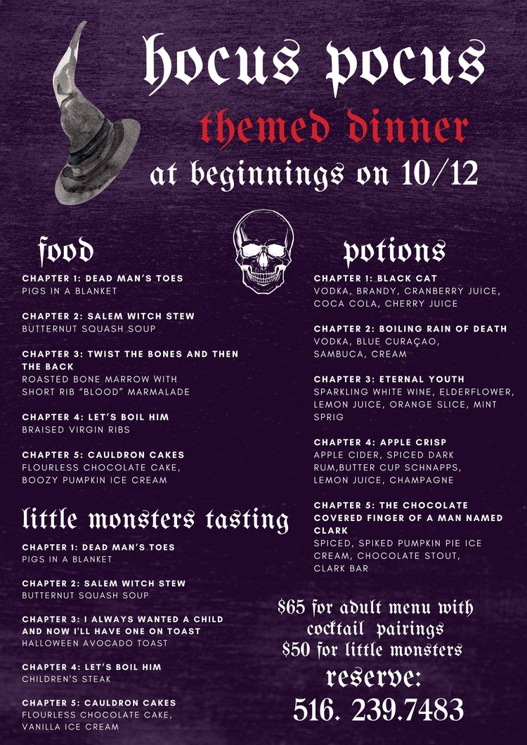 Hocus Pocus Themed Dinner @ Beginning