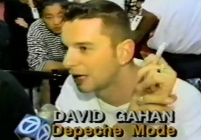 Vintage Audio: KROQ’s Richard Blade chats up Depeche Mode at Wherehouse in-store