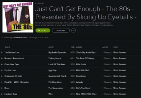 Rhino’s ‘Just Can’t Get Enough: The ’80s’ Spotify playlist — updated 7/1/14